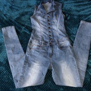 Denim jumpsuits